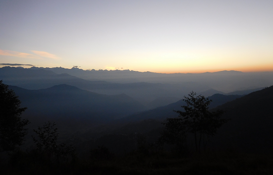 Morning view from Prakriti -  himaland.com